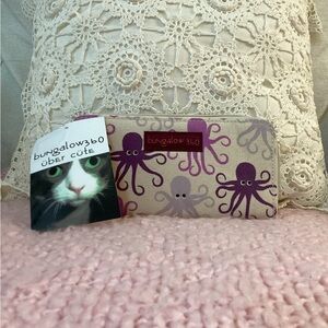 Bungalow 360 Beige and Lavender Octopus Wallet